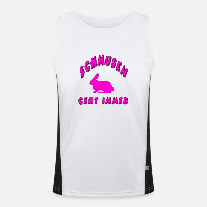 Hase Funktionelles Kontrast-Tank Top für Männer 