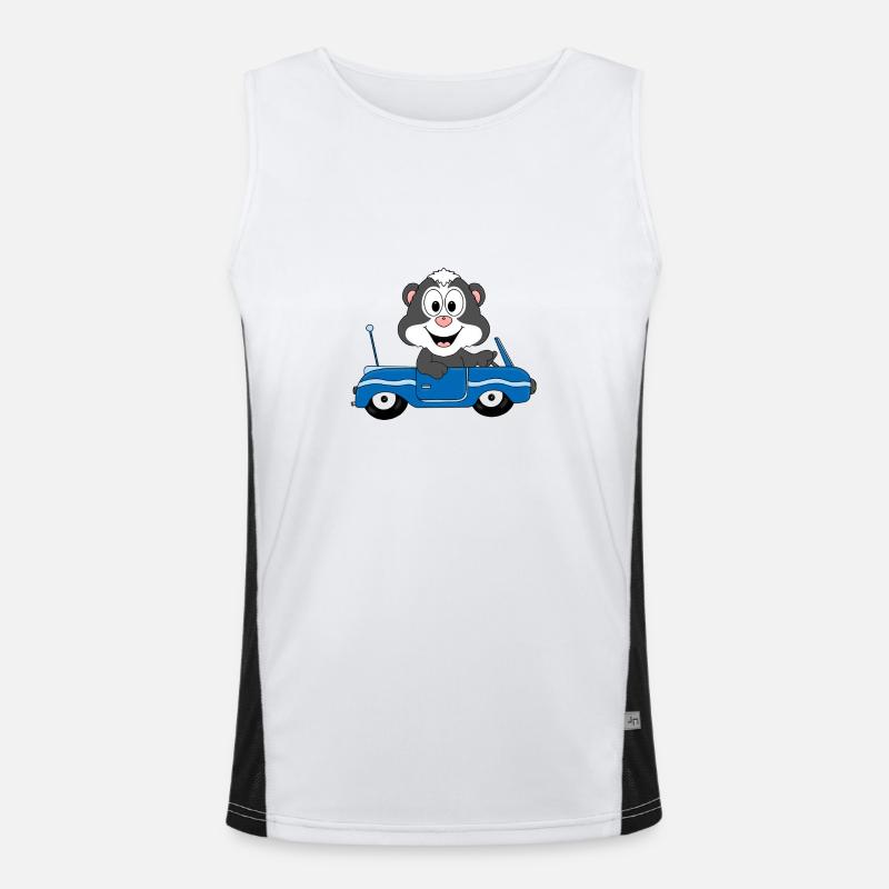 STINKTIER - AUTO - TIER - KIND - BABY Funktionelles Kontrast-Tank Top für Männer 