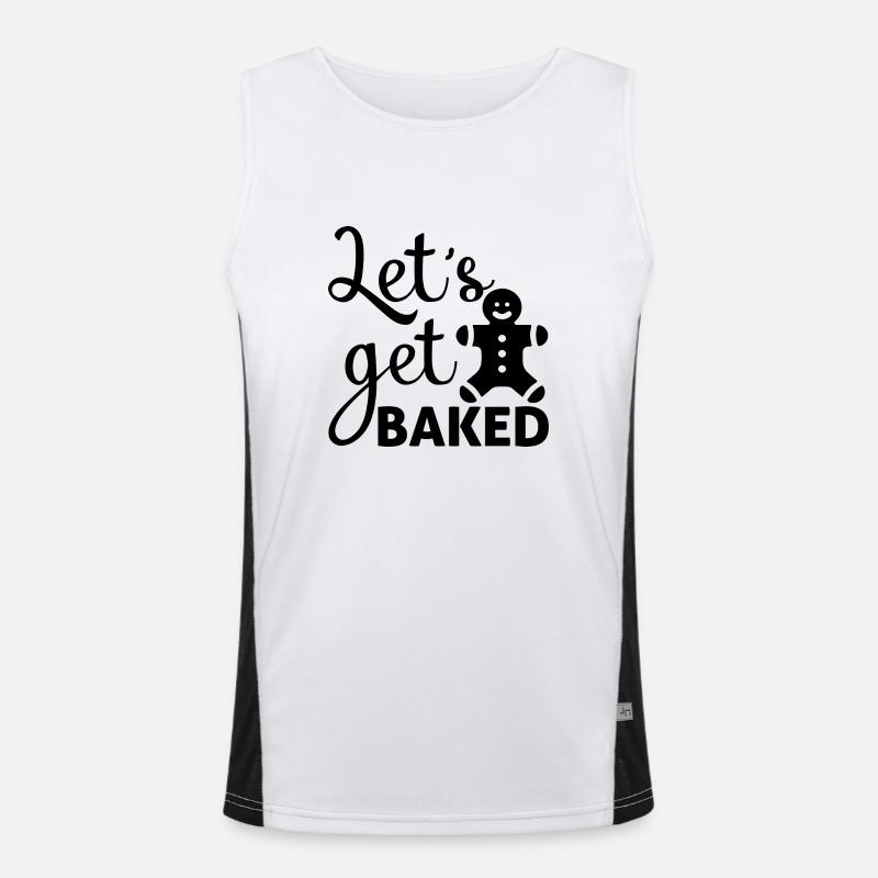 Let's get Baked Men's Functional Contrast Tank Top 