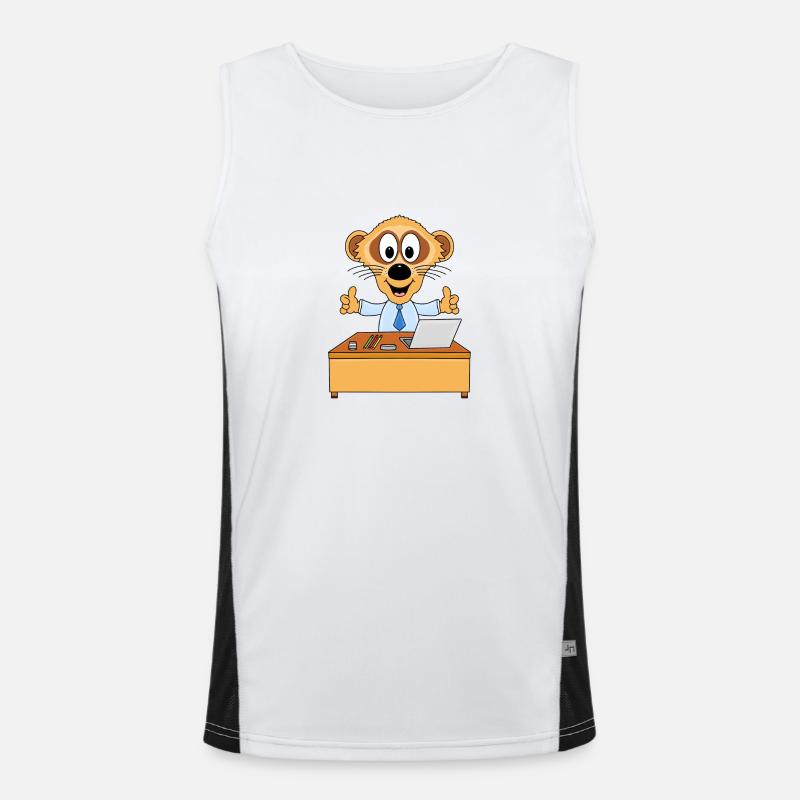 ERDMÄNNCHEN - ARBEIT - JOB - BERUF - MITARBEITER Funktionelles Kontrast-Tank Top für Männer 