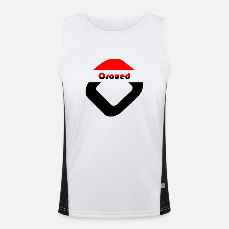 Osoued schräg Funktionelles Kontrast-Tank Top für Männer 