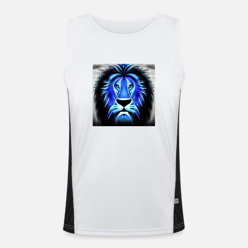 COSMIC BLUE LION Men's Functional Contrast Tank Top 