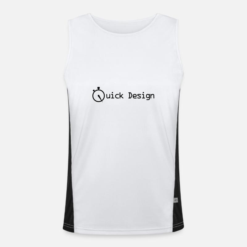 QuickDesign Men's Functional Contrast Tank Top 