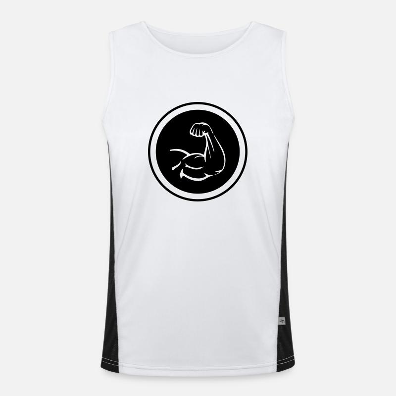 Muscles du bras biceps Débardeur respirant contrasté Homme 