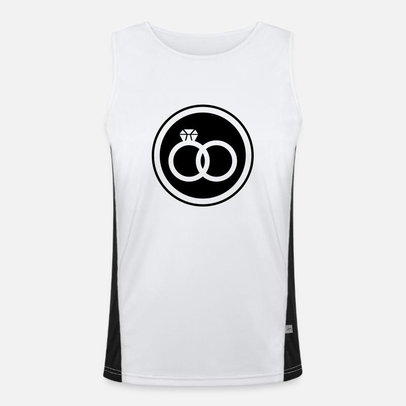 Bagues de mariage Mariage Débardeur respirant contrasté Homme 