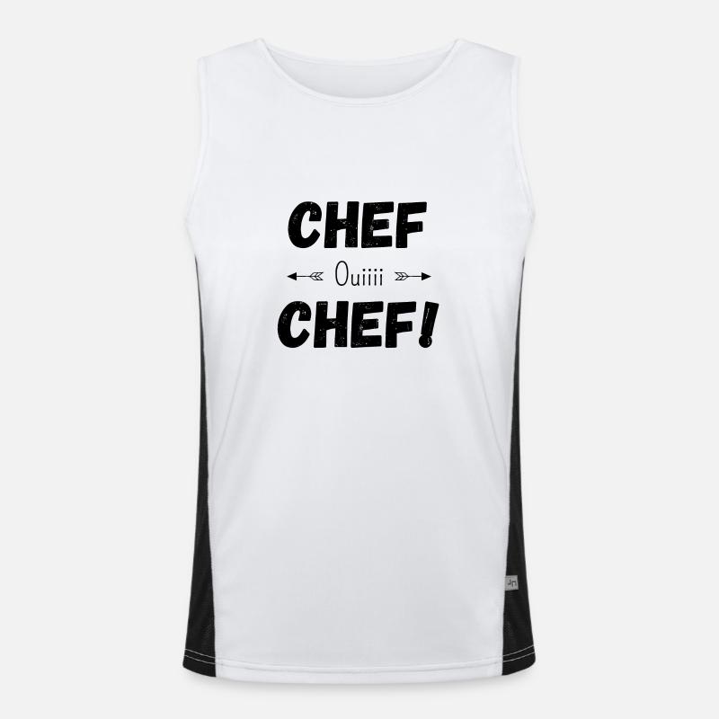 Chef oui chef Débardeur respirant contrasté Homme 
