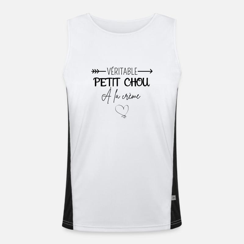 Véritable petit chou à la crème Débardeur respirant contrasté Homme 