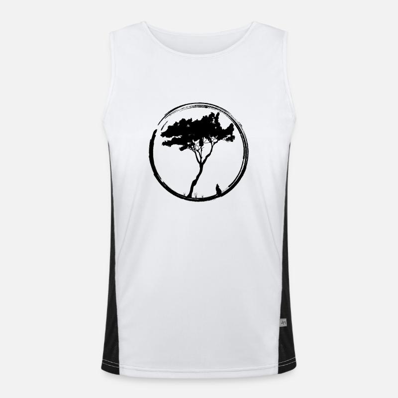 Fuchsbaum Funktionelles Kontrast-Tank Top für Männer 