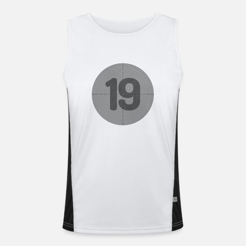 19 Débardeur respirant contrasté Homme 