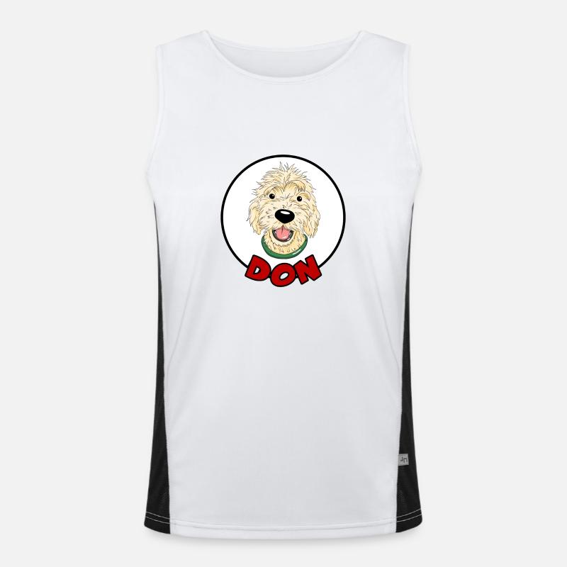 DonComic1 2 Men's Functional Contrast Tank Top 