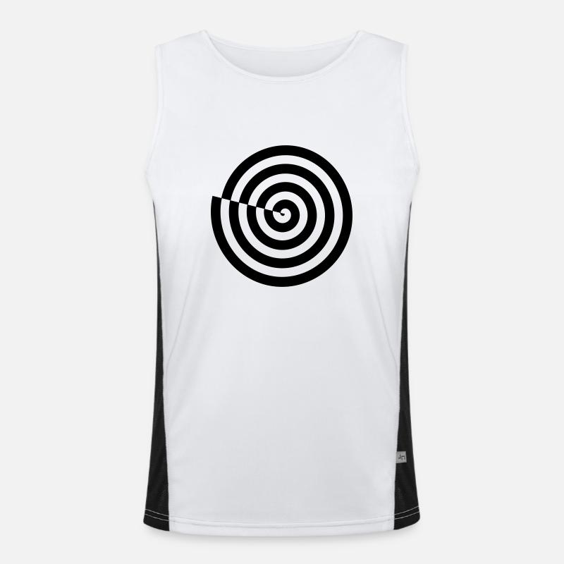 Spirale Funktionelles Kontrast-Tank Top für Männer 