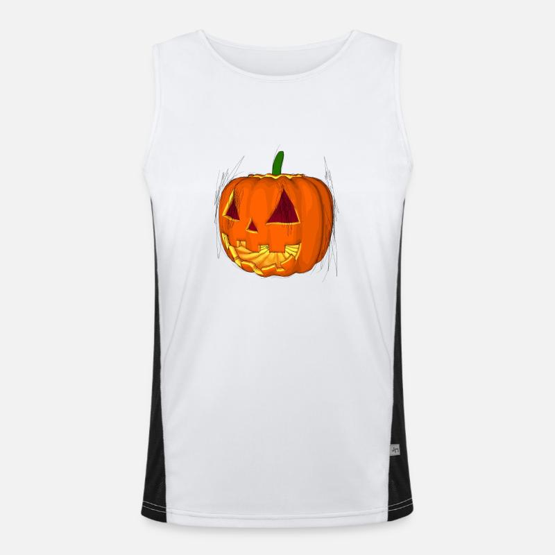 Hallloween Funktionelles Kontrast-Tank Top für Männer 