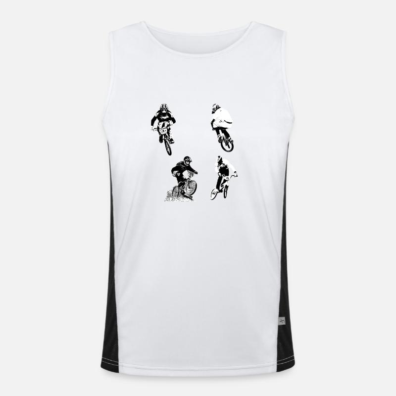 pack autocollant sticker bmx race Débardeur respirant contrasté Homme 