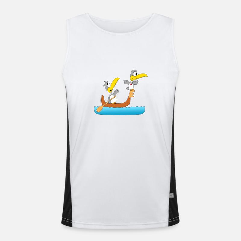 MÖWEN - BOOT - SCHIFF - GONDOLIERE - LIEBE Funktionelles Kontrast-Tank Top für Männer 