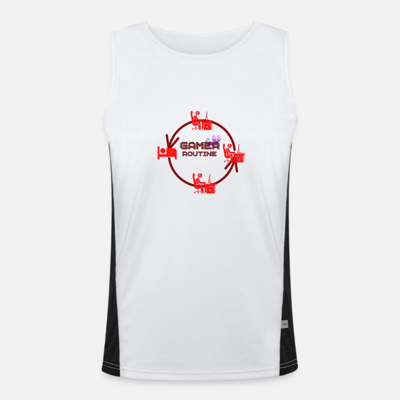 Gamer routine Men's Functional Contrast Tank Top 