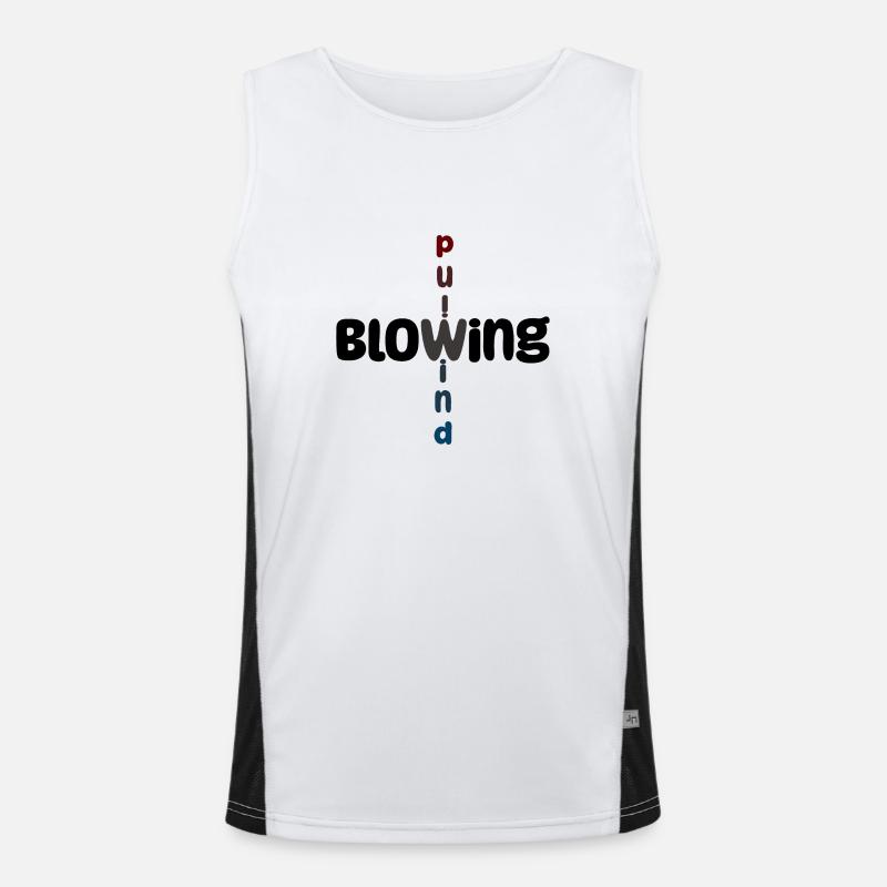 Blowing Funktionelles Kontrast-Tank Top für Männer 
