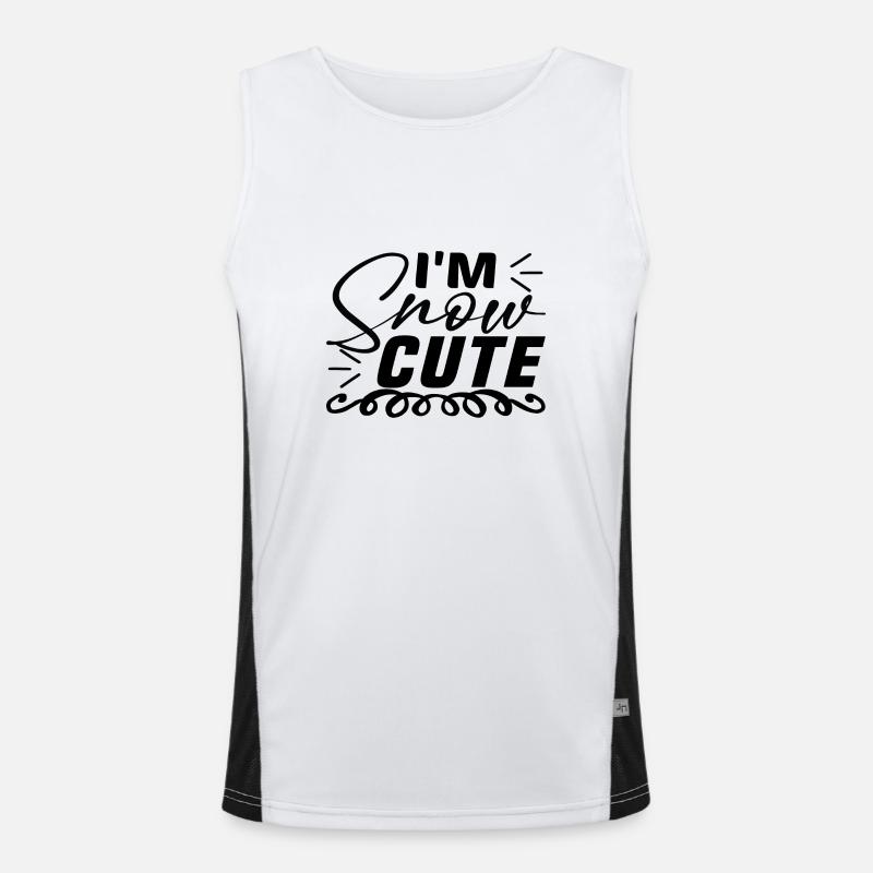 I'm Snow Cute Men's Functional Contrast Tank Top 