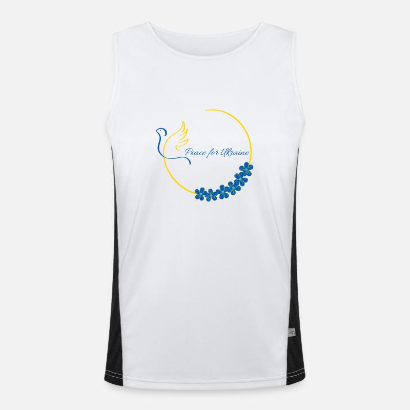 Peace for UkraineDesign Men's Functional Contrast Tank Top 