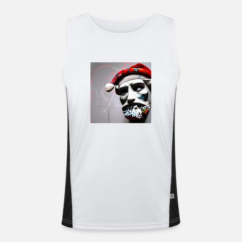Moderne Kunst Funktionelles Kontrast-Tank Top für Männer 