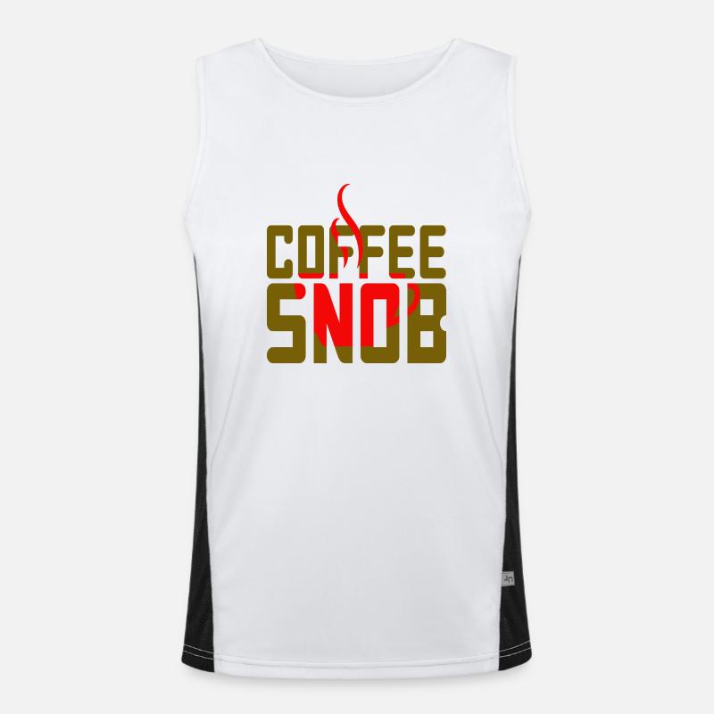 Coffee Snob Funktionelles Kontrast-Tank Top für Männer 