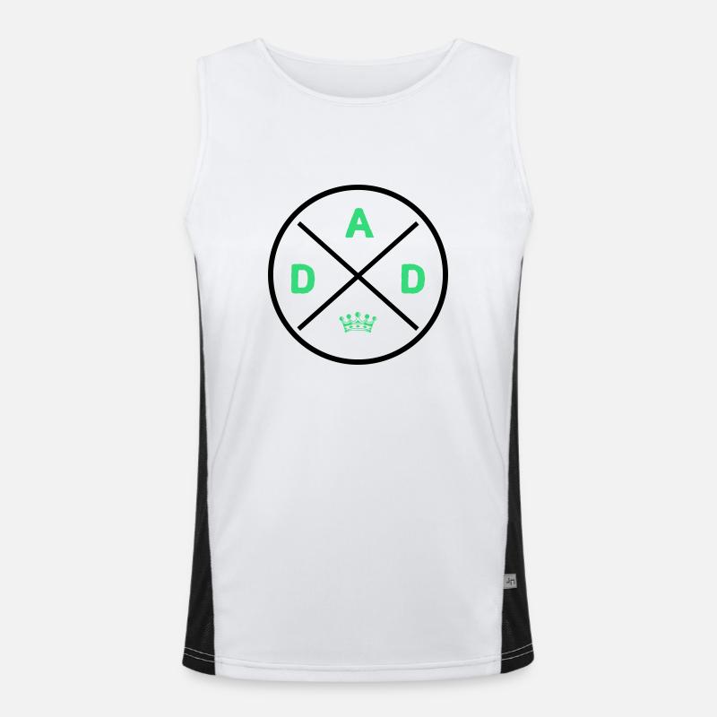Dad King Men's Functional Contrast Tank Top 
