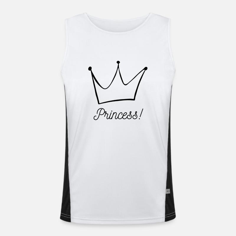 Princess Funktionelles Kontrast-Tank Top für Männer 