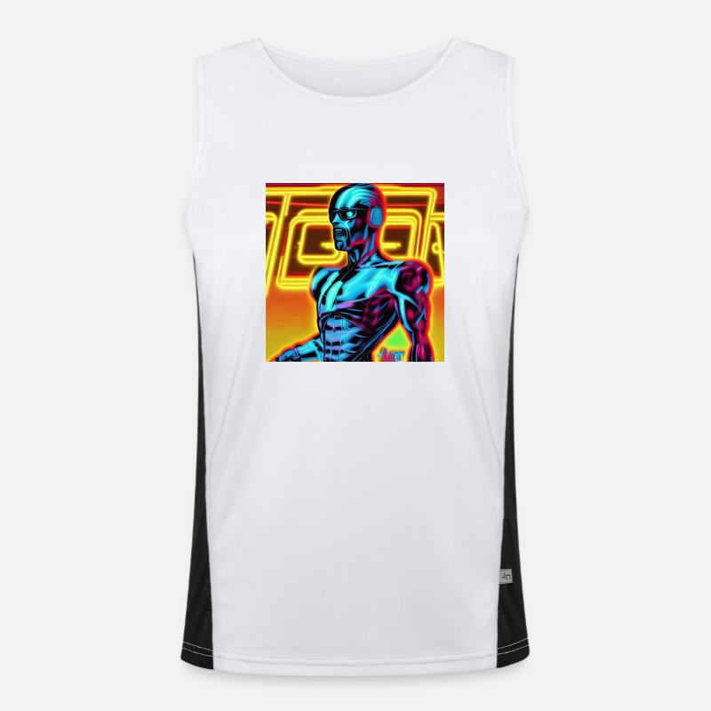 Cyber android Débardeur respirant contrasté Homme 