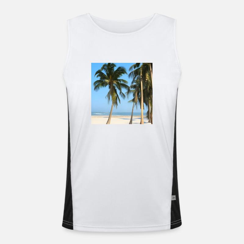 Urlaubsstrand Funktionelles Kontrast-Tank Top für Männer 