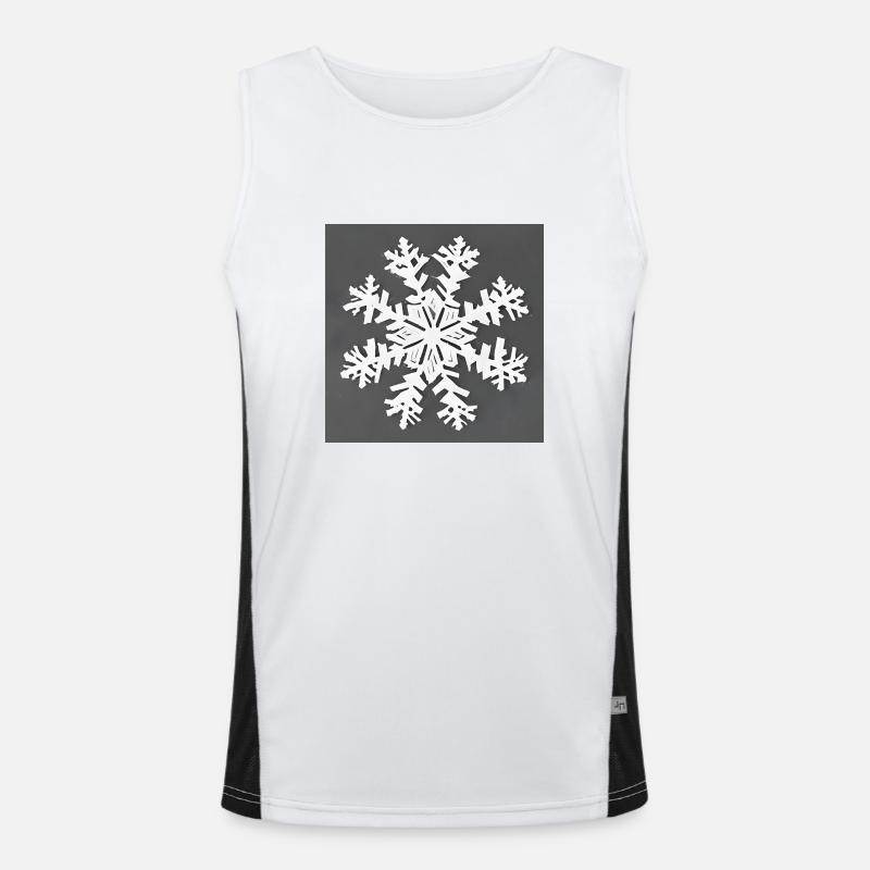 Simple flocon de neige Débardeur respirant contrasté Homme 