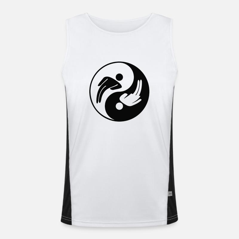 WC Funktionelles Kontrast-Tank Top für Männer 