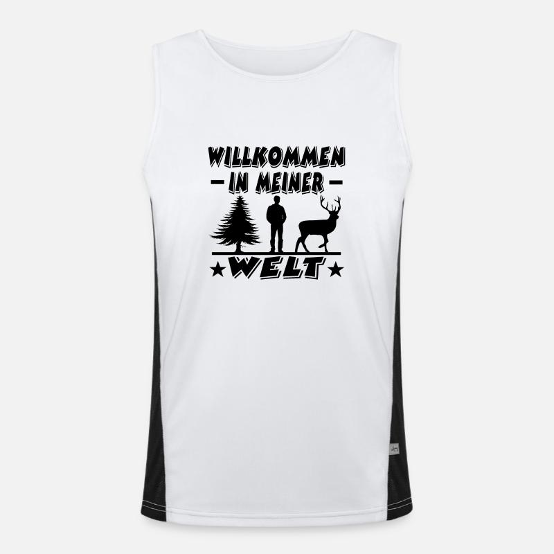 Jäger Funktionelles Kontrast-Tank Top für Männer 