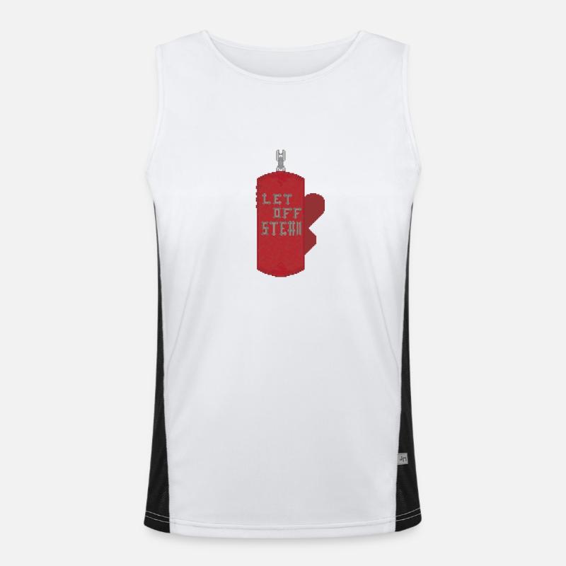 DAMPF ABLASSEN Funktionelles Kontrast-Tank Top für Männer 