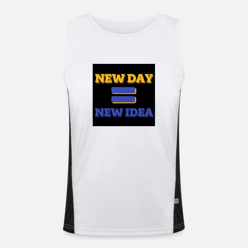 NEUER TAG=NEUE IDEE Funktionelles Kontrast-Tank Top für Männer 