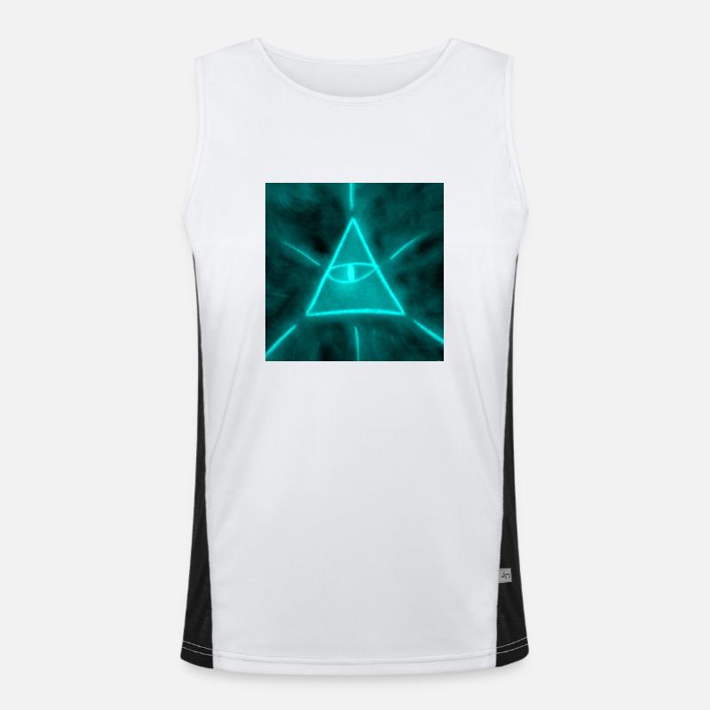 BEING WATER BLUE Men's Functional Contrast Tank Top 
