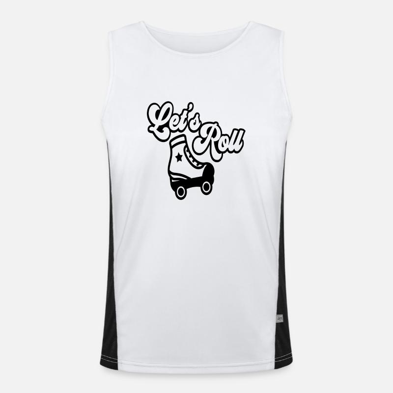 Let´s Roll Funktionelles Kontrast-Tank Top für Männer 