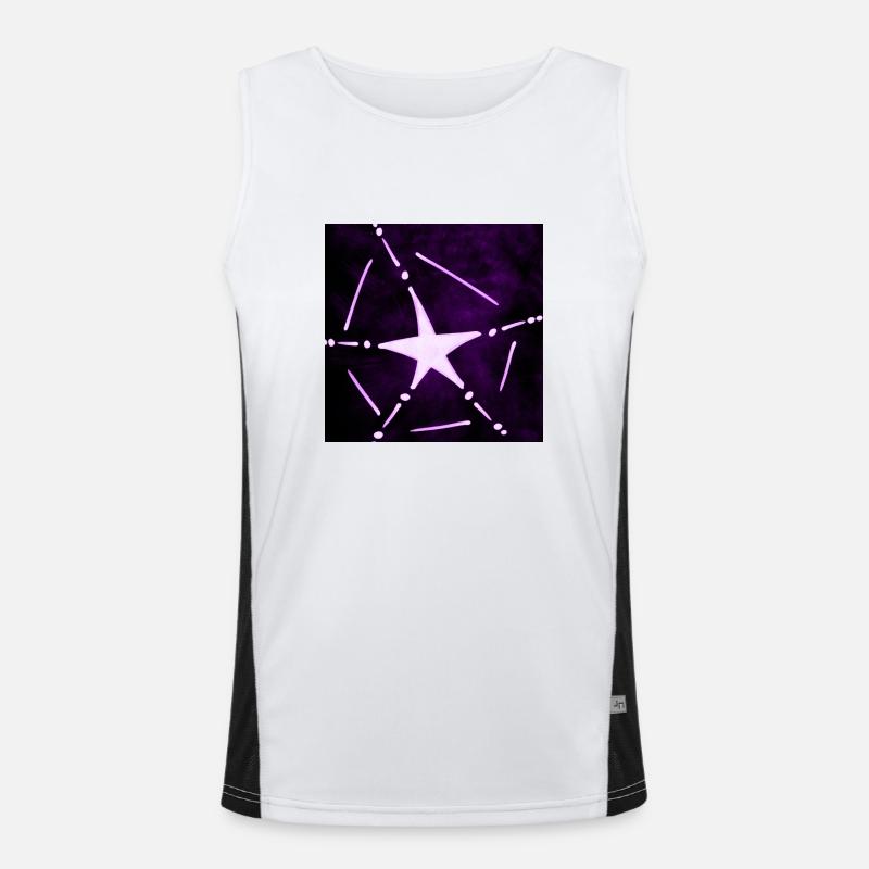 RESURRECTION PURPLE STAR Men's Functional Contrast Tank Top 