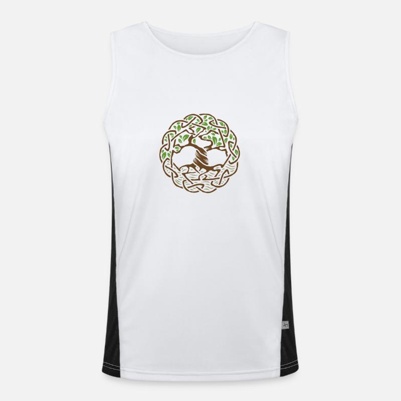 Celtic Tree Men's Functional Contrast Tank Top 