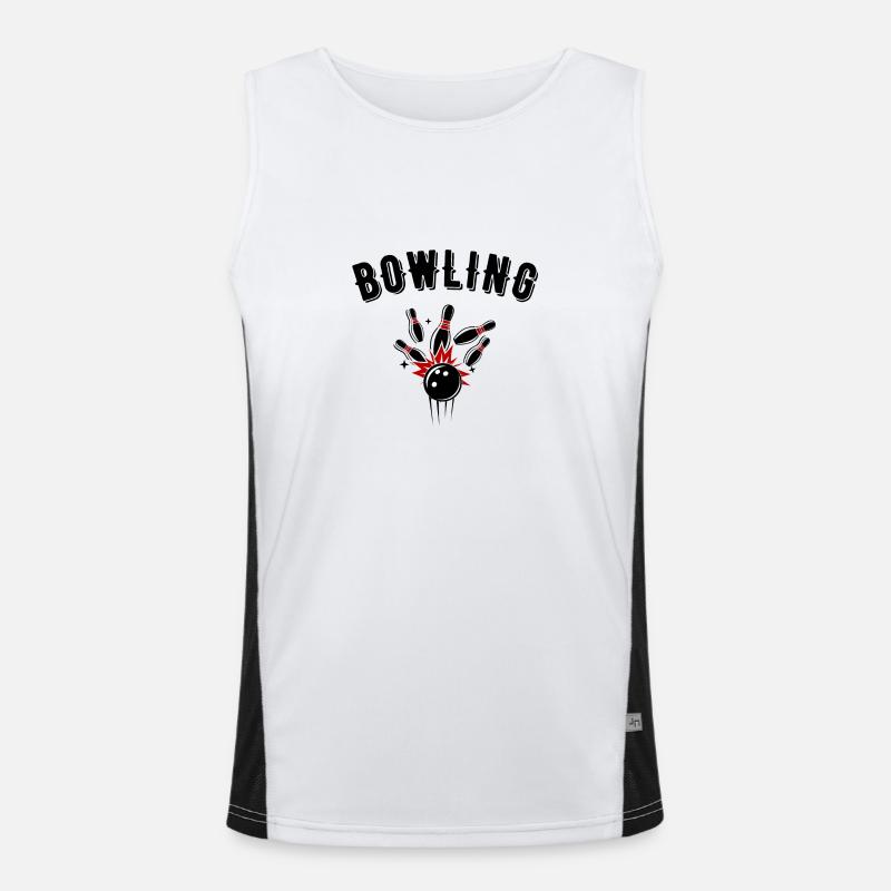 bowling Men's Functional Contrast Tank Top 