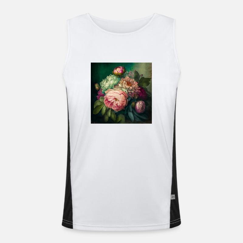 Conception florale15 Débardeur respirant contrasté Homme 