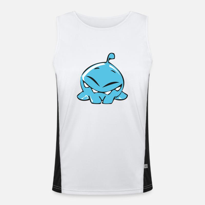 small drop monster Men's Functional Contrast Tank Top 
