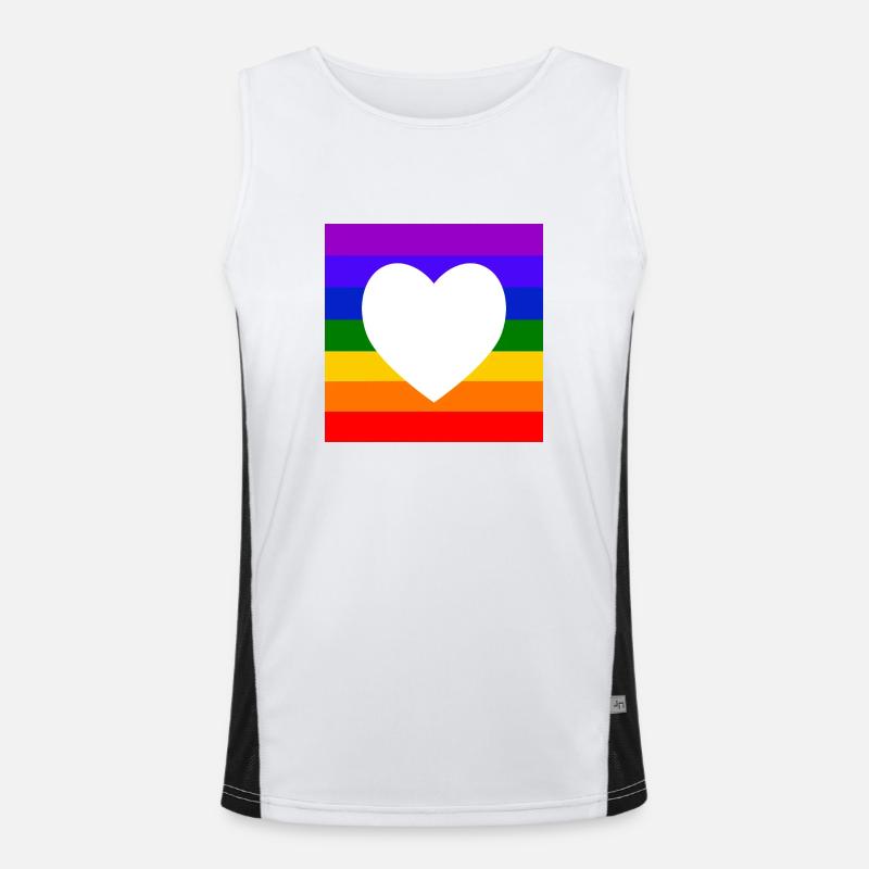 Rainbow Men's Functional Contrast Tank Top 
