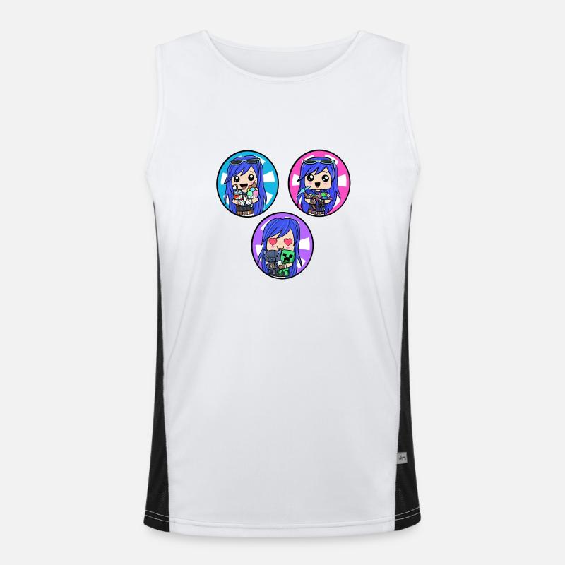 3 filles Funneh Débardeur respirant contrasté Homme 