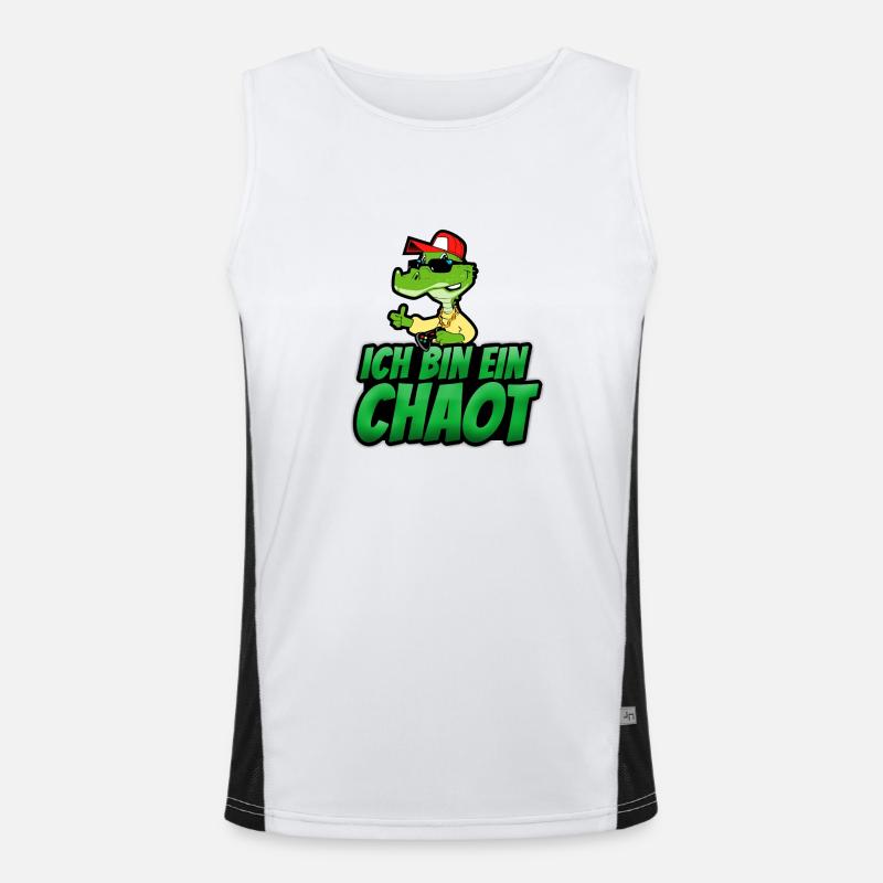 Ich bin ein Chaot Funktionelles Kontrast-Tank Top für Männer 