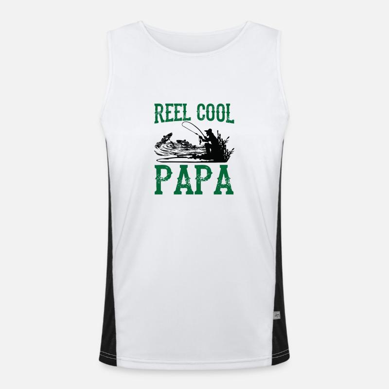 Echt Cooler Papa Funktionelles Kontrast-Tank Top für Männer 