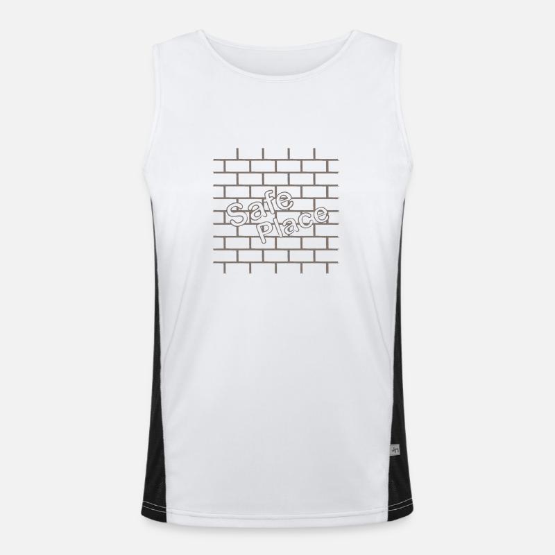 SICHERER ORT Funktionelles Kontrast-Tank Top für Männer 