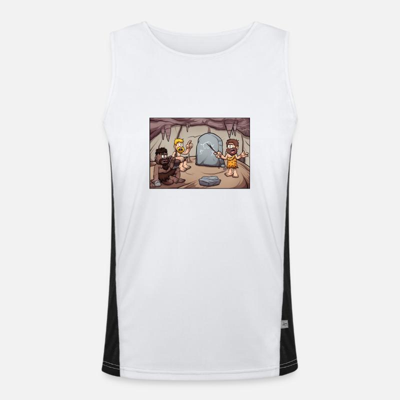 Cavemen Learning Men's Functional Contrast Tank Top 