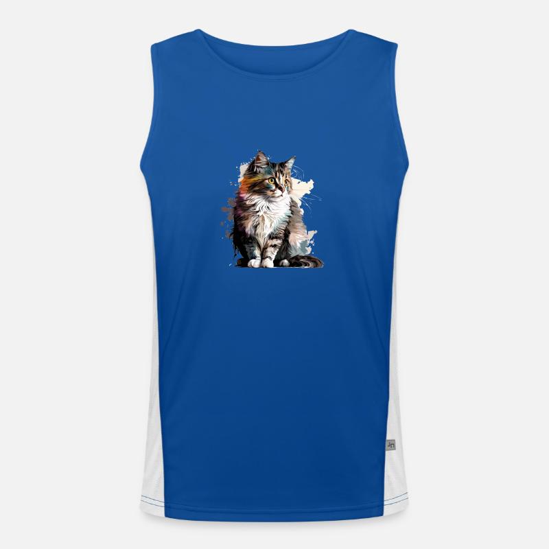 Chat Débardeur respirant contrasté Homme 