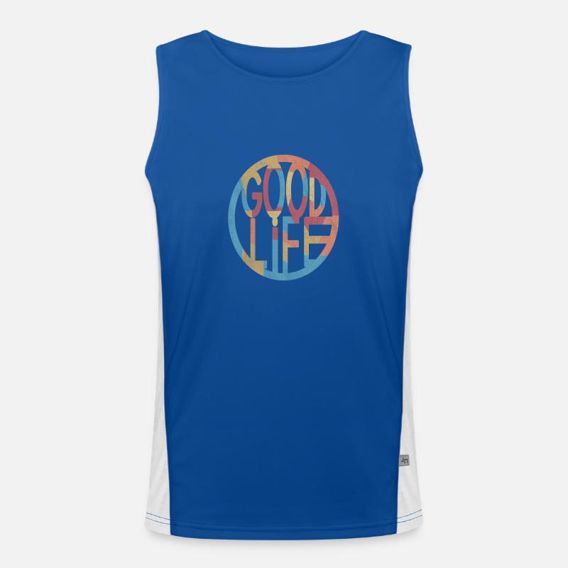 Gutes Leben Funktionelles Kontrast-Tank Top für Männer 