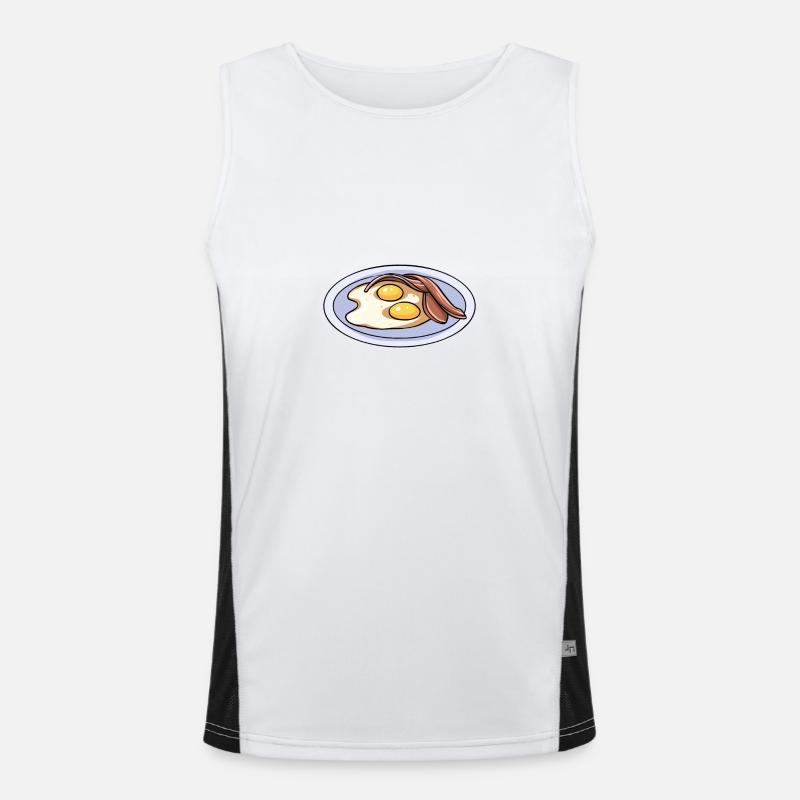 Eggs Bacon Breakfast Men's Functional Contrast Tank Top 