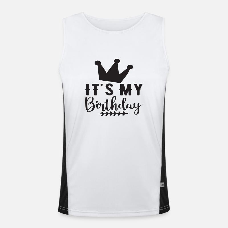 C’est mon anniversaire Débardeur respirant contrasté Homme 